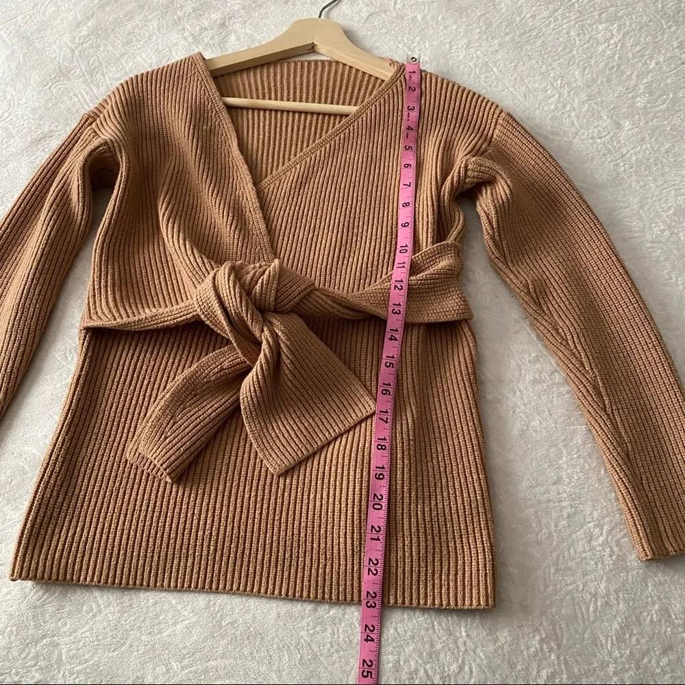 Ribbed Wrapped Front Sweater - Picture 7 of 8
